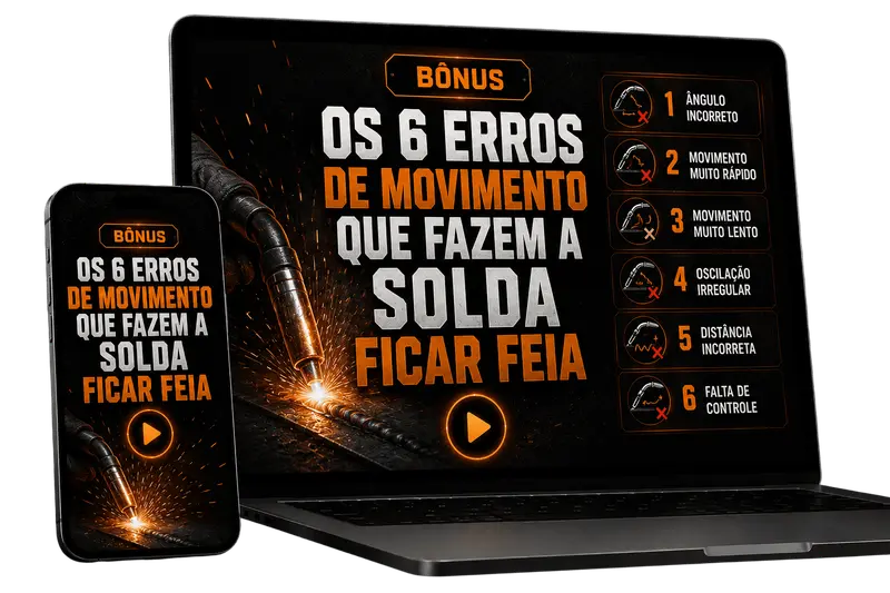Mockup Os 6 Erros de Movimento Que Fazem a Solda Ficar Feia