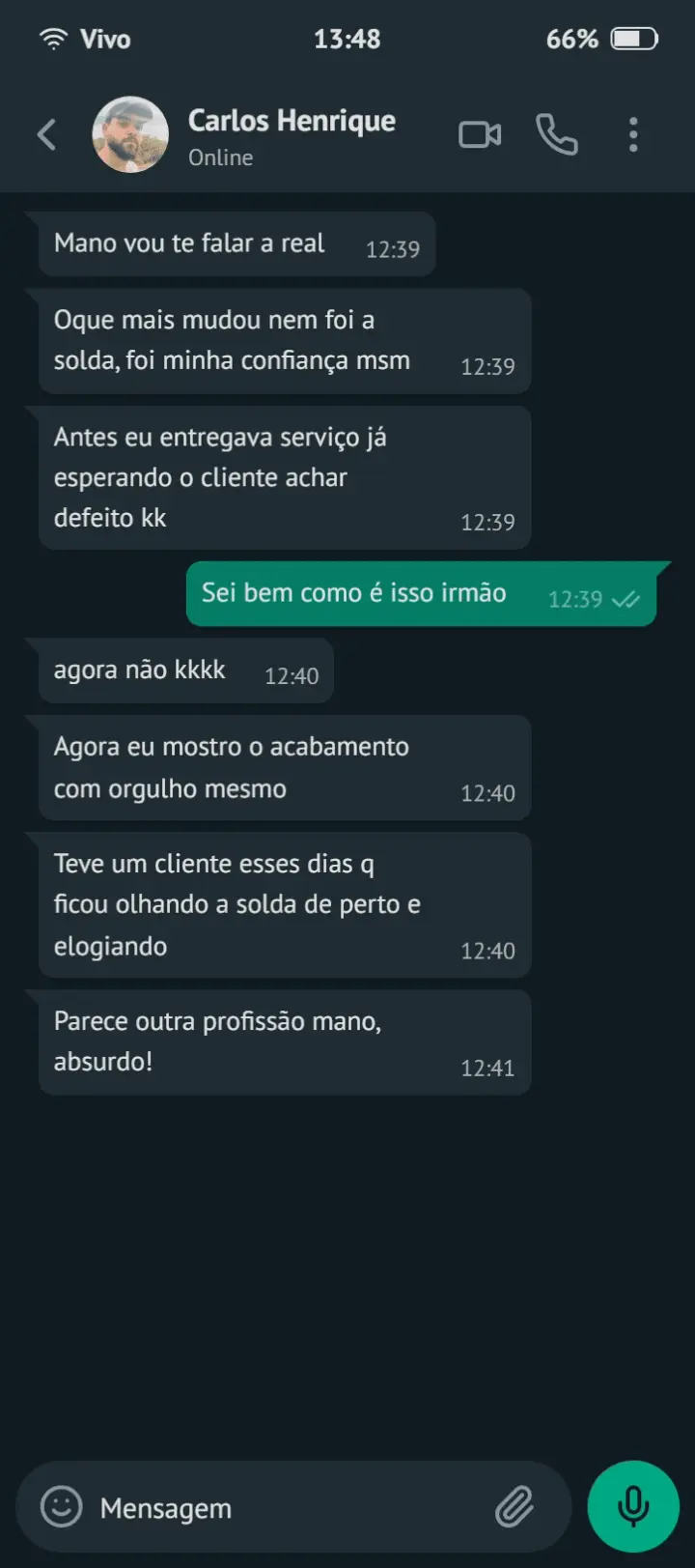 Depoimento de Carlos Henrique